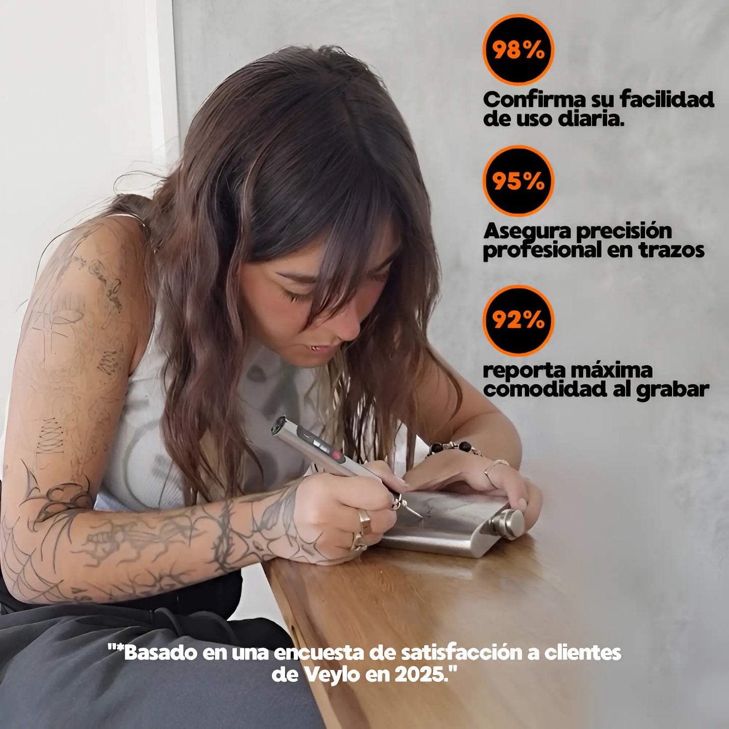 Kit de Grabado en Casa ENGRABER®: Lápiz + 30 Puntas GRATIS & eBook